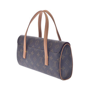 Louis Vuitton Canvas Handbag Brown Sonatine Monogram